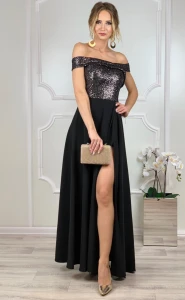 Sukienka maxi Lea czarna 
