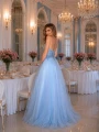 Sukienka długa Zefir kolor błękitny butik kraków
