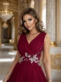 Sukienka maxi Kiara w kolorze bordowym pretty women