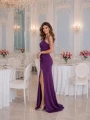 Maxi sukienka Benia kolor bakłażan pretty women na wesele kraków sklep galeria king square