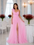 Sukienka długa Milagros kolor róż barbie