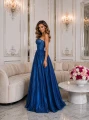 szafirowa sukienka na wesele, długa sukienka na wesele, szafirowa sukienka maxi, sukienka z różową poświatą, długa sukienka na studniówkę, elegancka sukienka wieczorowa, szafirowa sukienka na bal, sukienka maxi na wesele.
