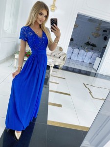 Sukienka Marica kolor szafirowy 