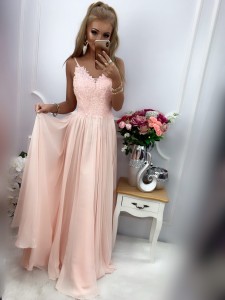 Sukienka Lukrecja pudrowy róż