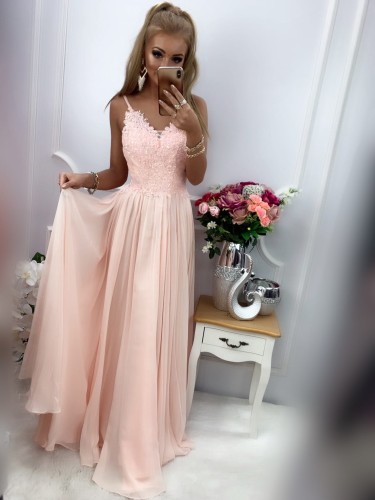 Sukienka Lukrecja pudrowy róż