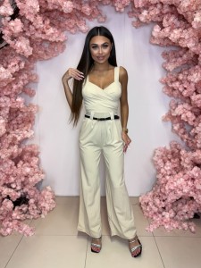 Kombinezon Tosia kolor beżowy