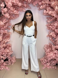 Kombinezon Tosia kolor biały 